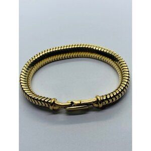 VINTAGE TIFFANY & CO 14k GOLD BRACELET SNAKE FLEX 9.5MM WIDE 6 5/8” Long